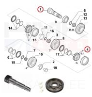 Käigukasti abivõlli komplekt 15x73 OEM Jumper/Boxer/Ducato 2006-  M40