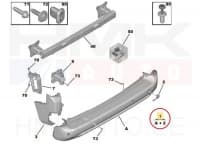Tagastange keskosa OEM Berlingo/Rifter 2018-  "must" (parkimisabi andurite avadega)
