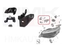 Esitule kinnituste remontkomplekt parem OEM Peugeot 208,2008 2019-