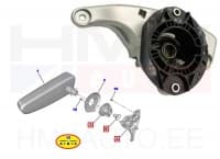 Käetoe kinnitusmehhanism , juhiiste parem OEM Citroen Berlingo/Peugeot Rifter 2018-