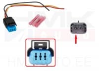 Väntvõlli asendi anduri pistik juhtmetega Citroen/Peugeot  3-klemmi "sinine"