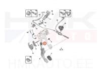 Siduripedaali vedru OEM Peugeot 3008,5008