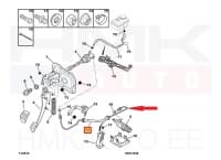 Sidurisilindri toru OEM Peugeot 406 00-