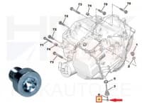 Õlikork käigukastile alumine OEM Citroen/Peugeot AM6 automaatkastile