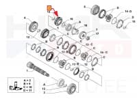 4-käigu hammasratas 37H OEM Jumper/Boxer/Ducato MLGU käigukast