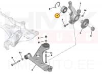 Rattalaager eesmine OEM Citroen Nemo/Peugeot Bipper 1,3-1,4HDI