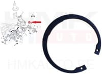 Esirattalaagri stopperrõngas OEM Jumper/Boxer/Ducato 2001-  15" ratas