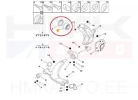Rattalaagri komplekt eesmine OEM Citroen Saxo,Xsara/Peugeot 106,205,306,309