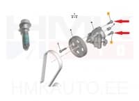 Roolivõimendi pumba kinnituspolt M8x1,25-L26 OEM Citroen/Peugeot/Fiat