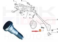 Roolisamba kardaanliigendi polt OEM Jumpy/Expert/Scudo