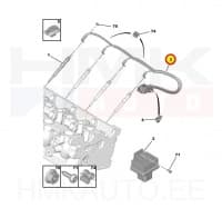 SOODUS!!! Eelsüüteküünalde juhtmestik OEM Citroen/Peugeot/Fiat 2,0HDi 2007-