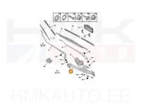 Klaasipühkijate hoovastik ilma mootorita OEM Peugeot 206