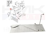 Konditsioneeri toru, kõrgsurve OEM Citroen C5,C6/Peugeot 407