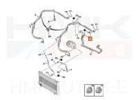 Konditsioneeri torud OEM Peugeot Expert / Citroen Jumpy / Fiat Scudo 11-  (taga A/C -ga)