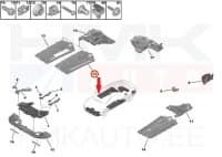 Põhjakate eesmine parem OEM Citroen C5 / Peugeot 407,508 2010-