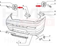 Esistange kandur OEM Citroen/Peugeot