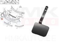 Puksiirava kate esistanges OEM Peugeot 406