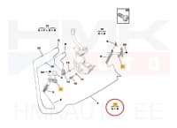Tulepesuri pihustite kinnituskomplekt OEM Peugeot 308