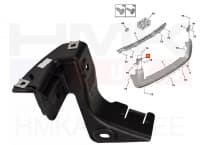 Tagastange kinnitus vasak OEM Nemo,Bipper,Fiorino