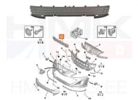 Esistange iluvõre OEM Peugeot 308 07-