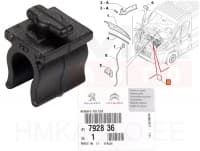 Kapoti tugivarda kinnitusklamber OEM Jumper/Boxer/Ducato 06-14