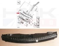 Esiklaasi alune plastvann OEM Berlingo/Partner 08-