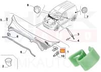 Esiklaasi aluse õhuresti klamber OEM Nemo/Bipper