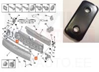 Tagaluugi hinge kinnitusplaat OEM Peugeot 3008