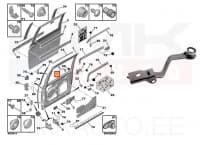 Liugukse ülemine tugi vasak OEM Citroen C8/Peugeot 807