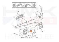 SOODUS!!! Ukselukusti tagauksele, vasak OEM Peugeot 106,405