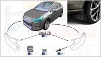 Porikummid eesmised OEM Citroen DS4