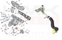 Turbo õli tagasivoolutoru OEM Jumper/Boxer 2,0/2,2BlueHDi Euro6