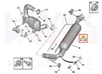 Tahmafilter(DPF/FAP) OEM Jumpy/Expert 2,0HDi DW10FC/D 2016-19