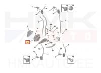 Ukselukusti tagauksele, keskmine vasak OEM Jumpy/Expert 2016-