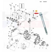 Pihusti kinnituspolt OEM Citroen/Peugeot/Opel 1,5BlueHDi  DV5R