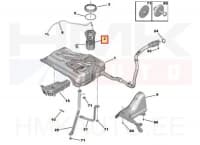 Kütusetaseme andur koos pumbaga OEM Berlingo/Rifter 1,5/1,6BlueHDI 2018-  (lisaküttega)