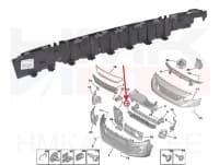 Esistange löögileevendi OEM Citroen Jumpy/Peugeot Expert 2016-