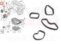 Õlijahuti tihendikomplekt OEM Citroen/Peugeot/Fiat 1,5BlueHDI DV5R