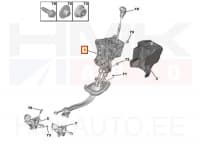 Käigukang kulissi ja trossidega OEM Citroen Berlingo/Peugeot Partner(K9) 2018- BE4 kkast