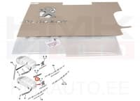 Logo ja kiri "Peugeot" tagauksele OEM Peugeot Expert 2016-