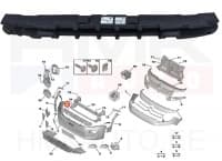 Esistange löögileevendi OEM Citroen Berlingo/Peugeot Rifter 2018-