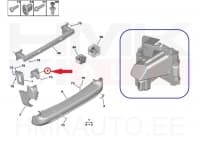 Tagastange kinnitus parem OEM  Citroen Berlingo/Peugeot Partner 2018-  (tagaluugiga)