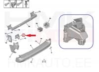 Tagastange kinnitus vasak OEM Citroen Berlingo/Peugeot Partner 2018-  (tagaluugiga)