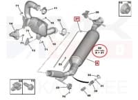 Tahmafilter(DPF/FAP) OEM Jumpy/Expert 2,0HDi EURO6.2 DW10FDCU 2016-