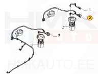 Kütusepumba ja kütusefiltri juhtmestik OEM Citroen Berlingo/Peugeot Partner, Rifter 1,5BlueHdi 2018-