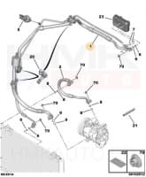 Konditsioneeri torud OEM Citroen/Peugeot