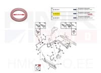 Roolivõimendi toru tihend OEM Citroen/Peugeot 8,8mm