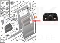 Liugukse suunaja alumine OEM Jumpy/Expert/Scudo 2016-