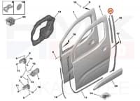 Esiukse serva tihend vasak tagumine OEM Citroen Berlingo/Peugeot Rifter 2022-