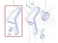 Hammasrihma komplekt OEM Renault/Dacia 1,5DCI 2009-